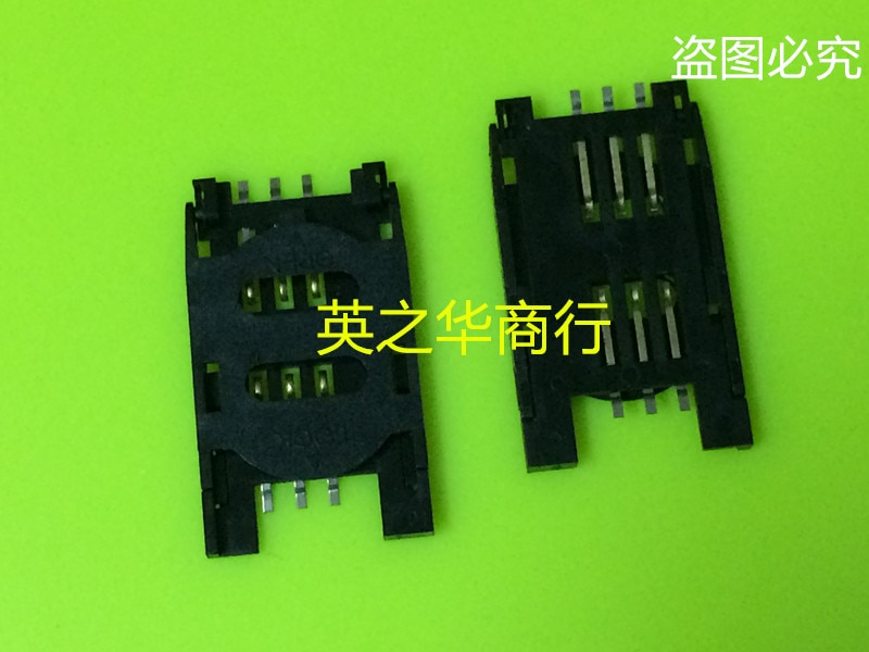 30pcs original new WSCD-06APP24 SIM card holder SIM06-250