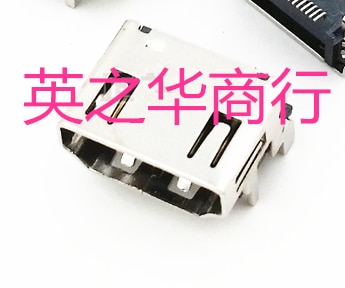 30pcs original new A type female base 19P pin fixed pin plug-in pin patch HDMI socket HDMI-001S