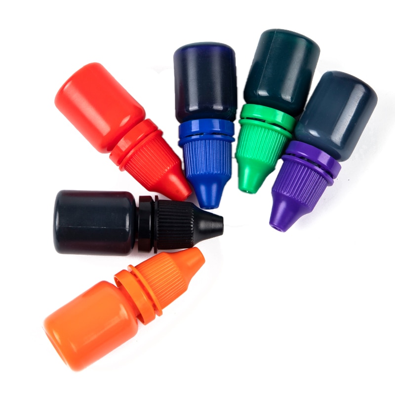 10ml Green Red Black Blue Stamp Oil Inkpad Flash Refill Fast Drying Stamping Inking Photosensitive Stamp Oil