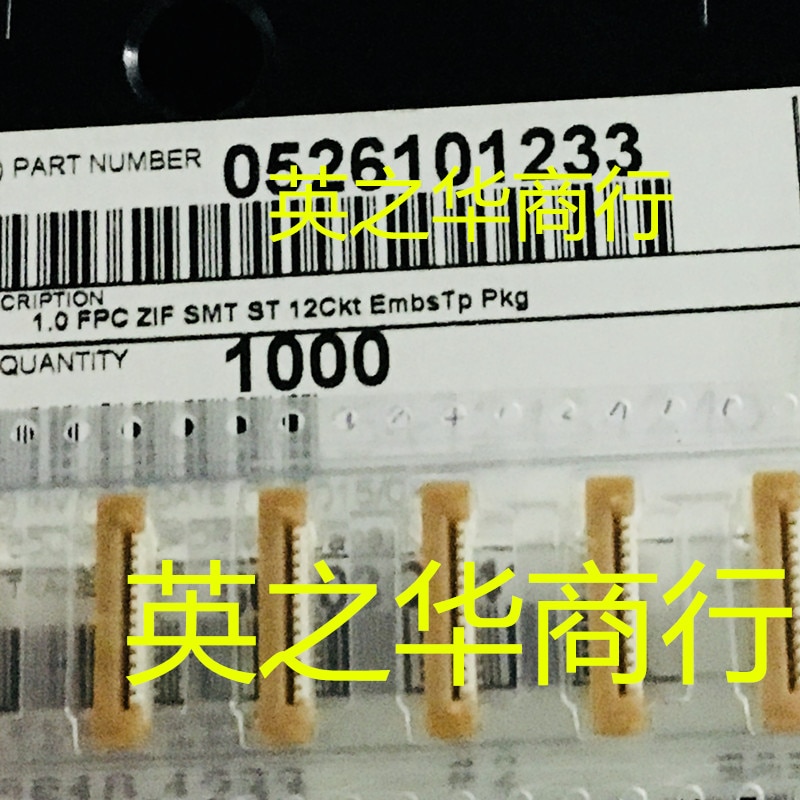 30pcs original new 0526101233 526101233 52610-1233 12pin 1.0mm pitch