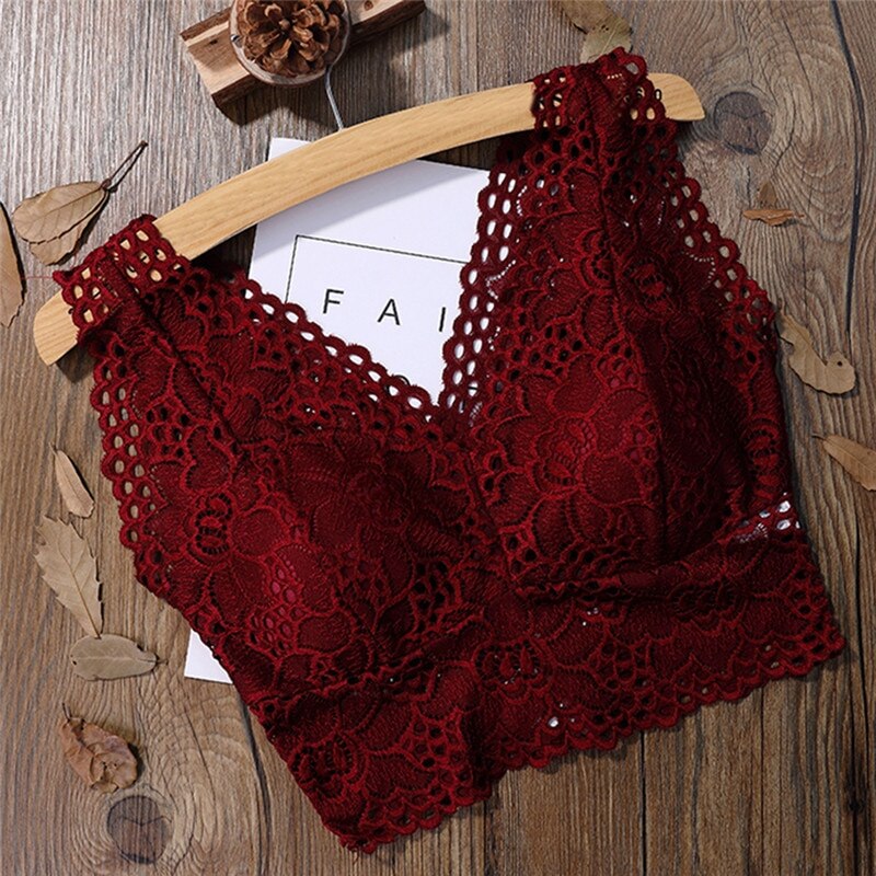 2023 Fashion Women Bralette Bra Female Tops Hot Sale Female Lace Strap Wrapped Chest Shirt Top New Underwear Bras For Women