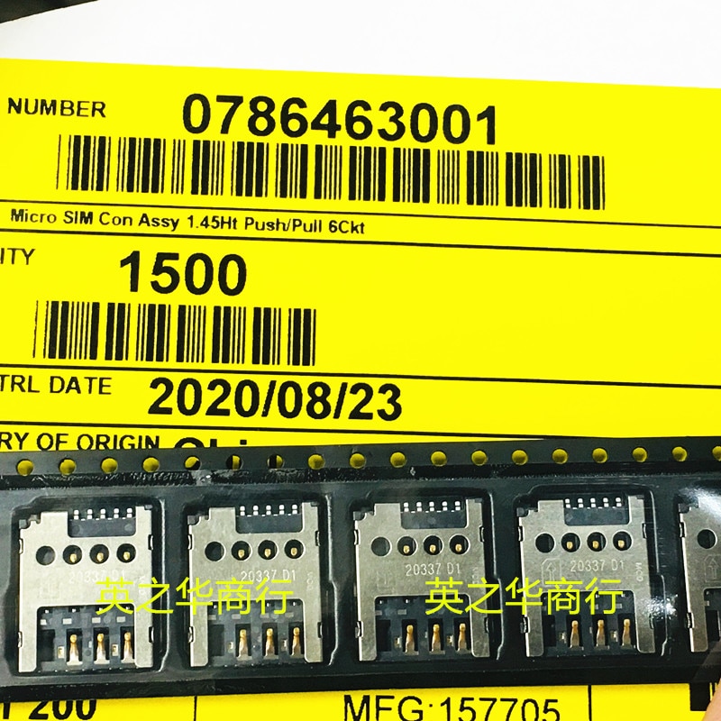 30pcs original new 0786463001 786463001 78646-3001 Card holder