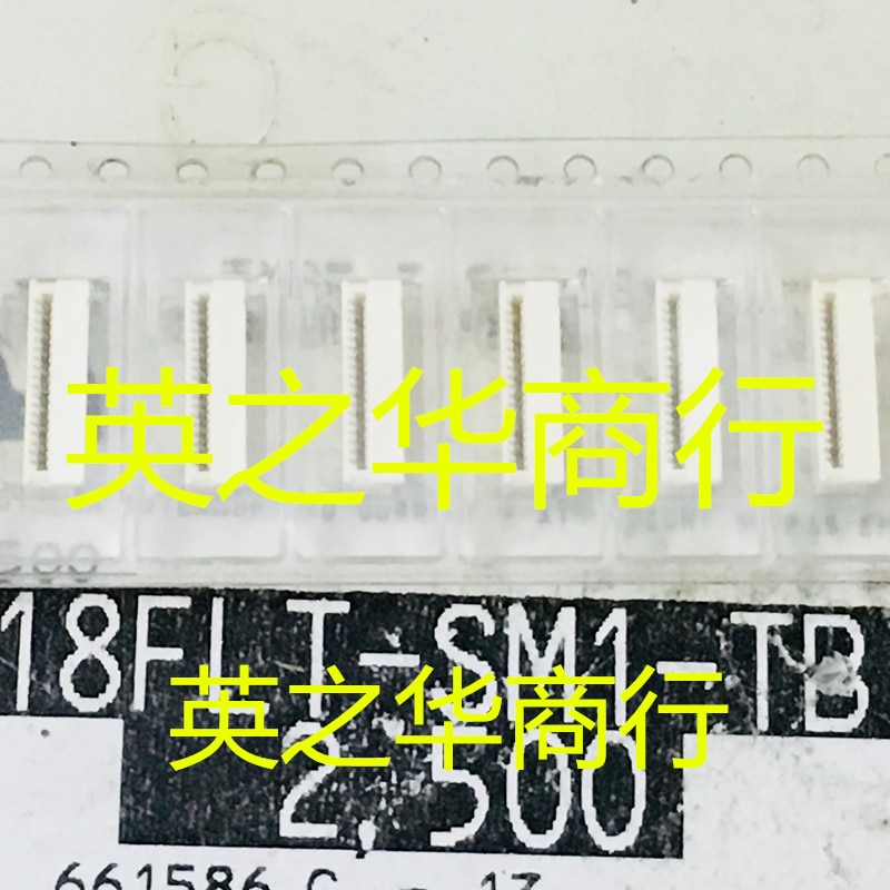 30pcs original new 18FLT-SM1-TB (A) 18P white lockless vertical sticker