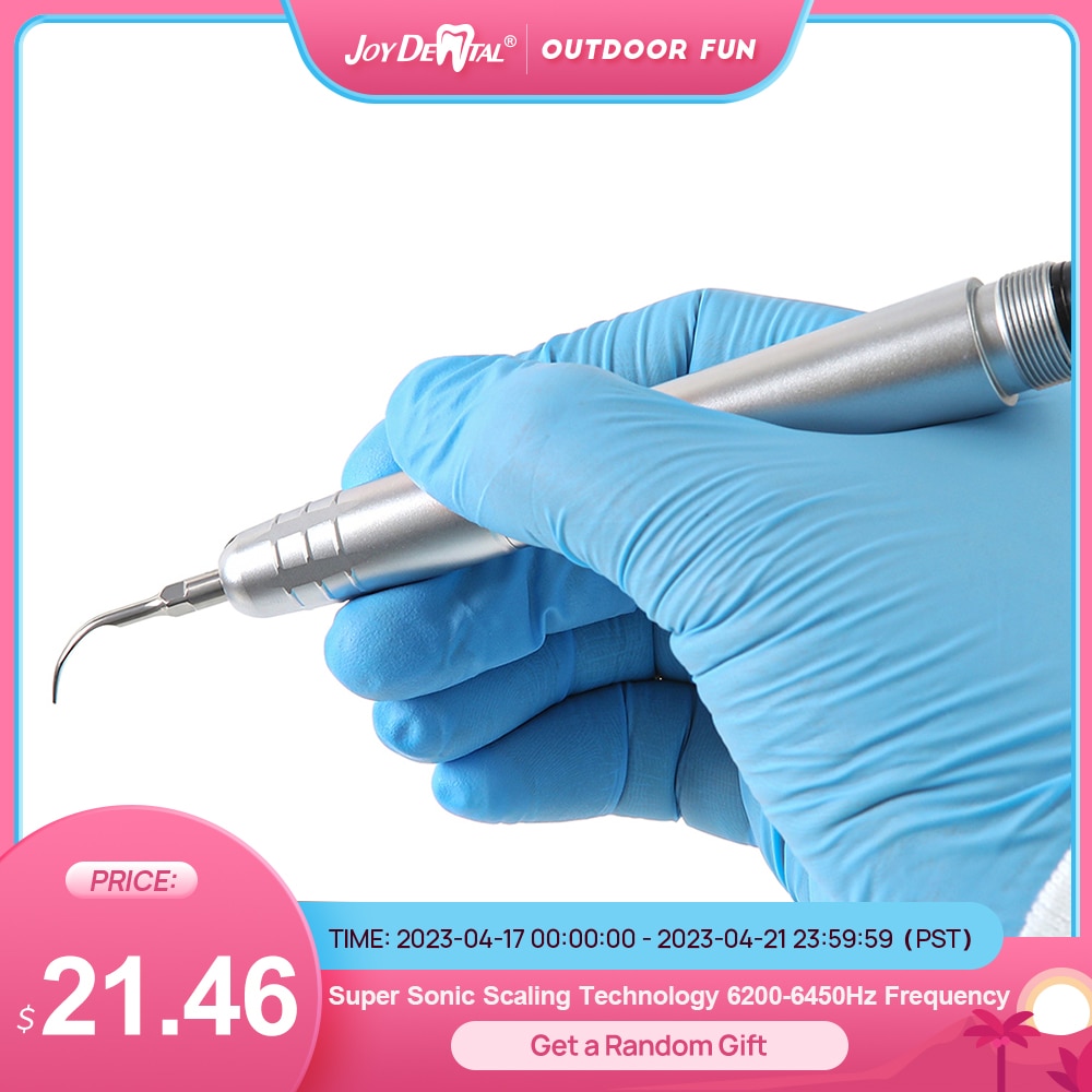 JOY DENTAL Dental Ultrasonic Air Scaler Replacement Working Tips Super Sonic Scaling Technology 6200-6450Hz Frequency