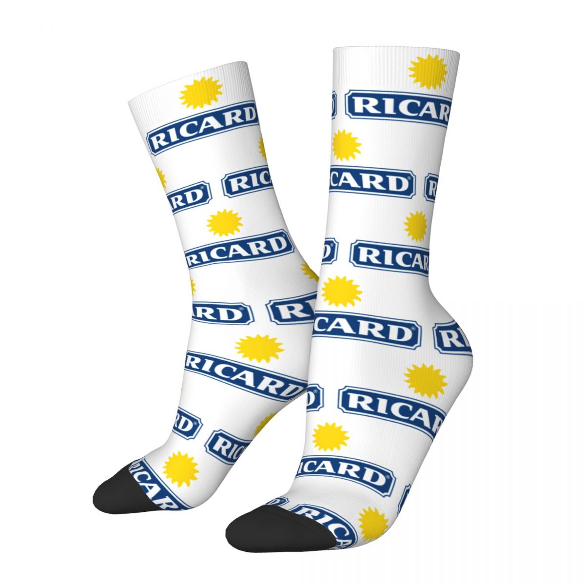 Men Ricard Socks Cute Funny Happy Socks Harajuku Accessories Middle TubeStockings Small Gifts