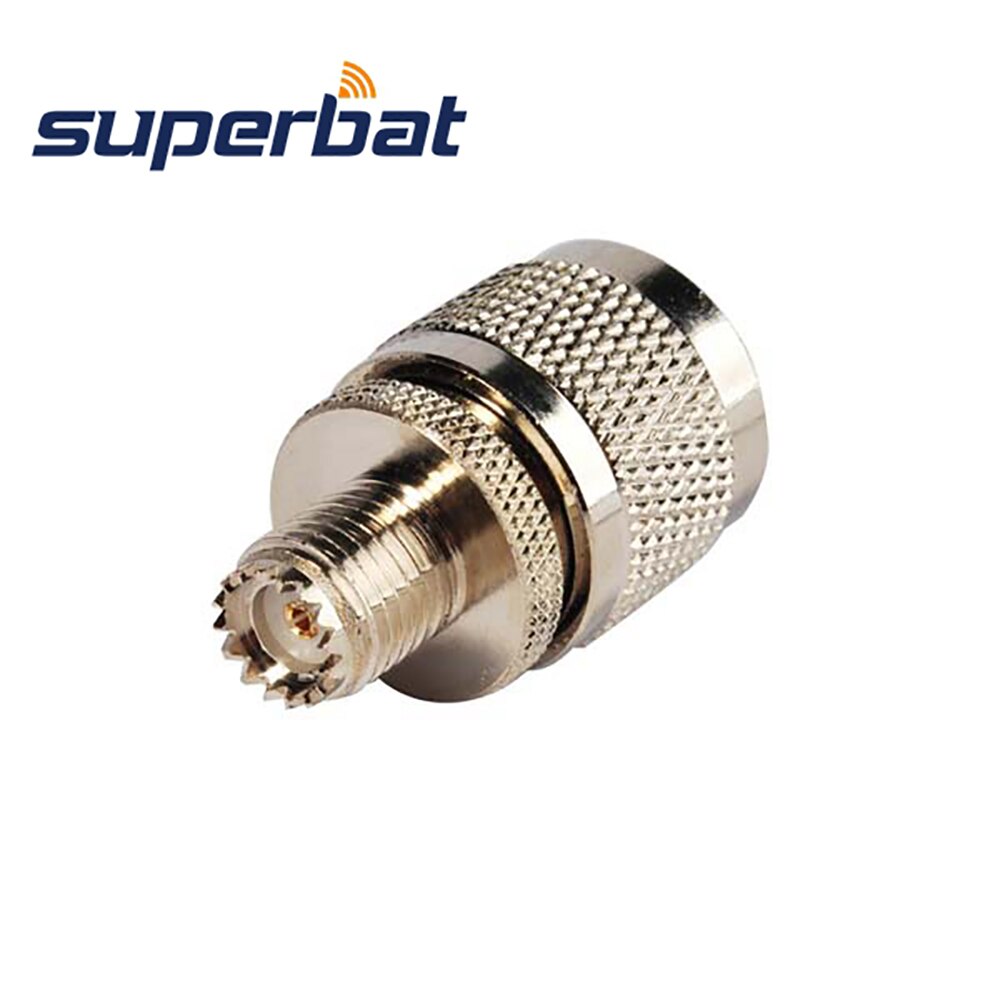 Superbat 5pcs UHF to Mini-UHF Adapter UHF Male to Mini-UHF Female Straight Connector