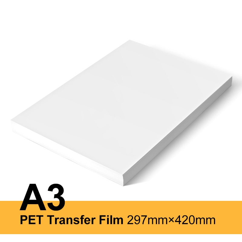NEW 100PCS A3 PET Transfer Film For DTF Ink Printing PET Film Printing And Transfer For Direct Transfer Film Printing