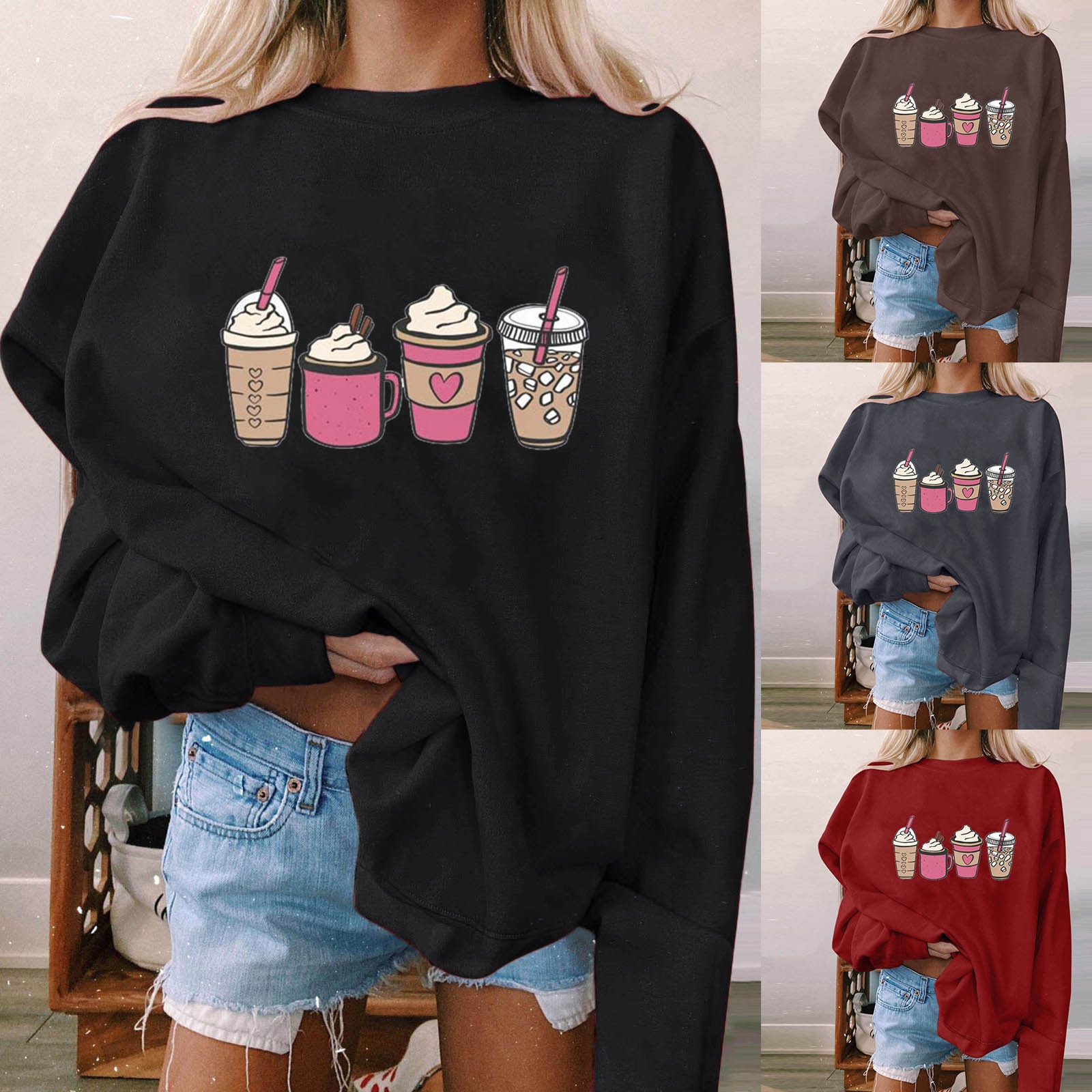 Women's Autumn And Winter Casual Hoodless Sweatshirt For Women Zip Up Sweatshirt For Women Trendy Cool Style Casual Oversiz