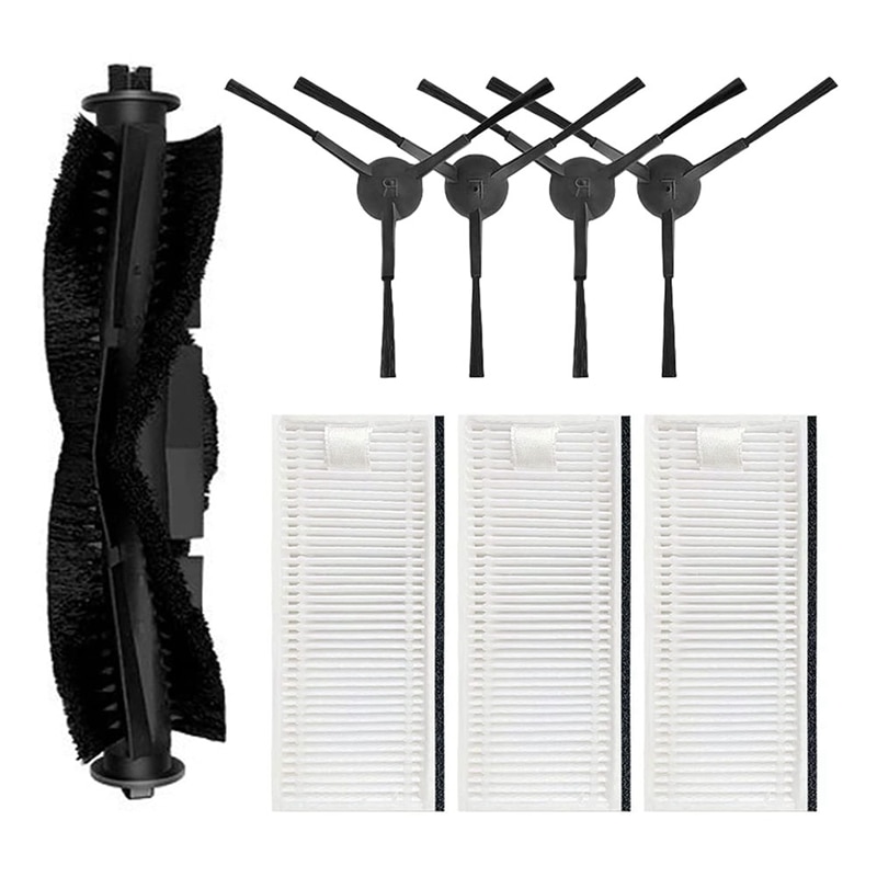 Main Brush Side Brush Hepa Filter Replacement Spare Parts Accessories For Tikom G6000/G7000 For Thamtu G11 Robot Vacuum Cleaner