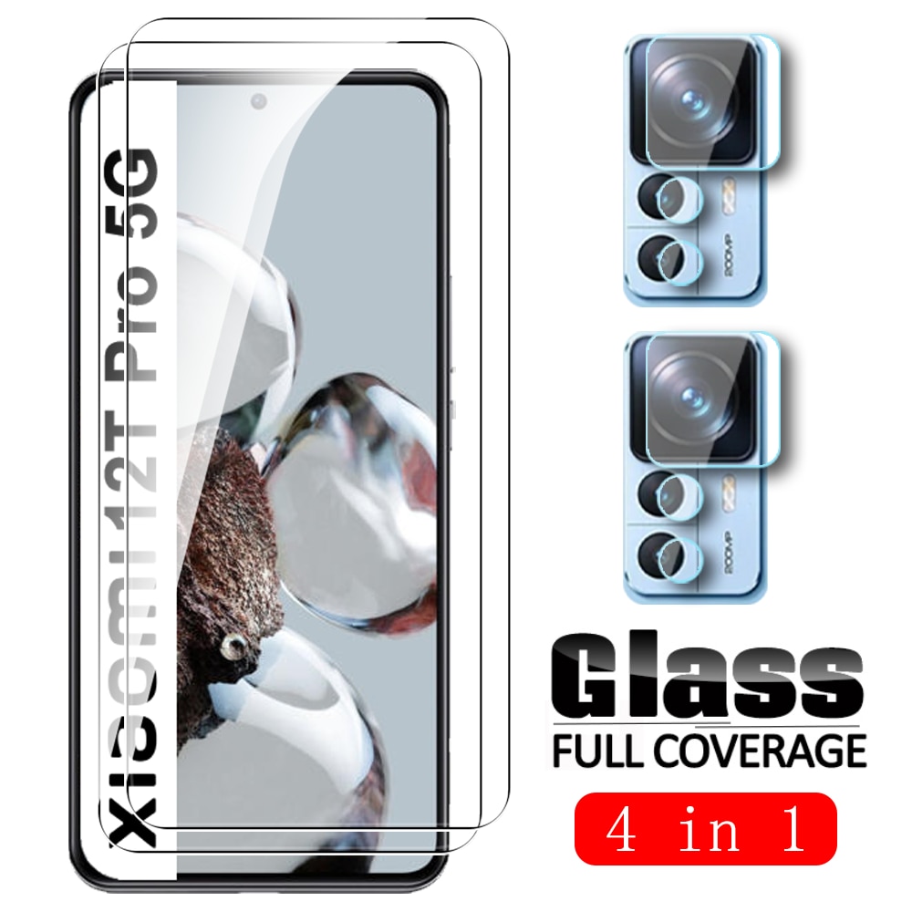 4in1 For Xiaomi 12T Pro Tempered Glass Protective Film Xaomi Mi 12TPro 12 T T12 Xiaomi12T 5G 6.67'' Camera Lens Screen