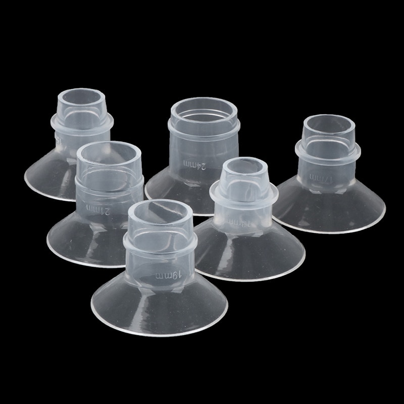 1Pcs 13/15/17/19/21/24mm Breast Pump Funnel Inserts Plug-in Different Caliber Size Converter Small Nipple Horn Adapter