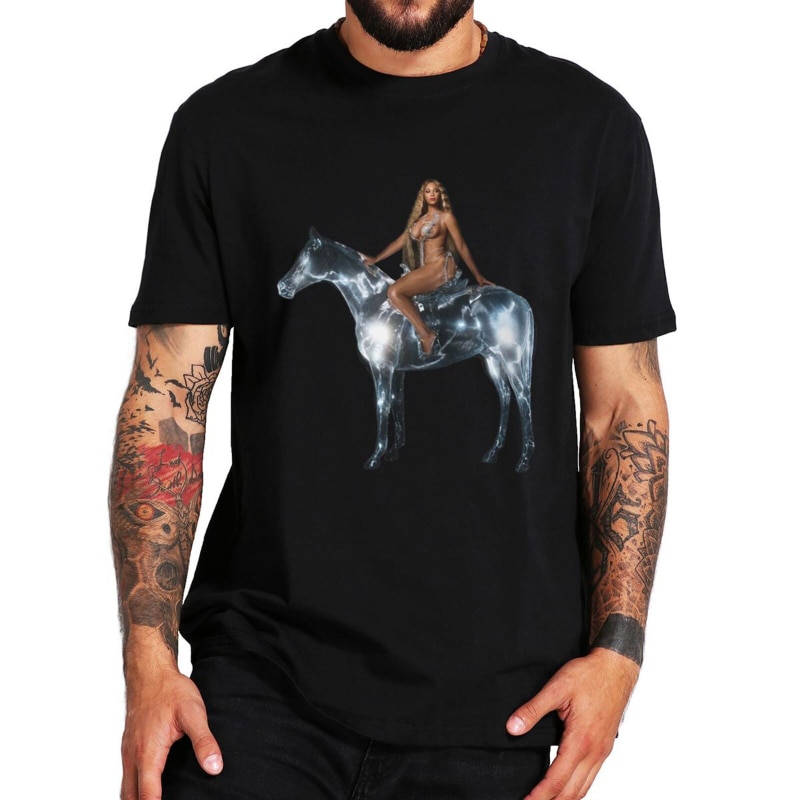 Beyonce Renaissance T-Shirts 2023 Pop Singer New Album Tee for Fans Unisex Short Sleeve Fashion Tops Casual Streetwear Camisetas