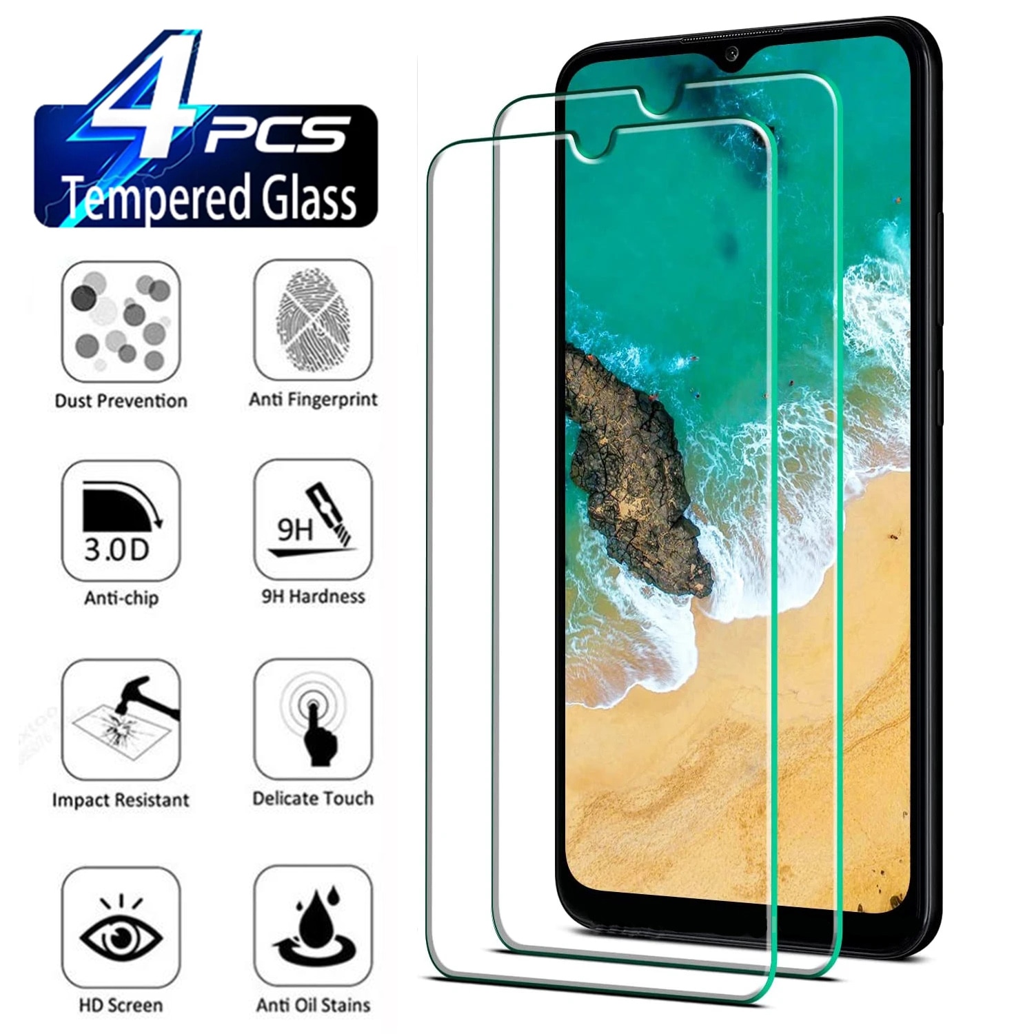 For Samsung Galaxy A04s A04e A04 Core 5G 9H Protective Tempered Glass Film Clear Anti Fingerprint Glass Screen Protector