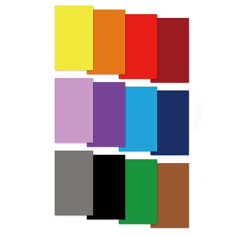 Infusible Transfer Ink Sheets (12Pcs/Set, 12X4.5Inch), Solid Color Infusible Sublimation Ink Transfer Paper For Mugs