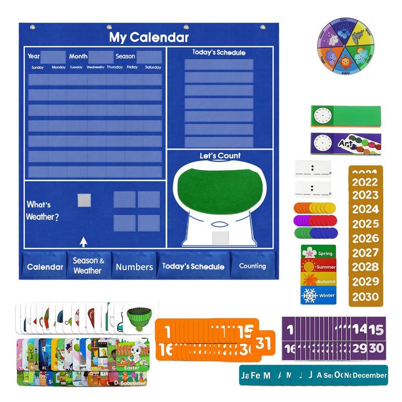 Calendar Bulletin Board Let Your Kids Learn Through Play School Calendar For Classroom Teaching Teacher's Helper Chalkboard