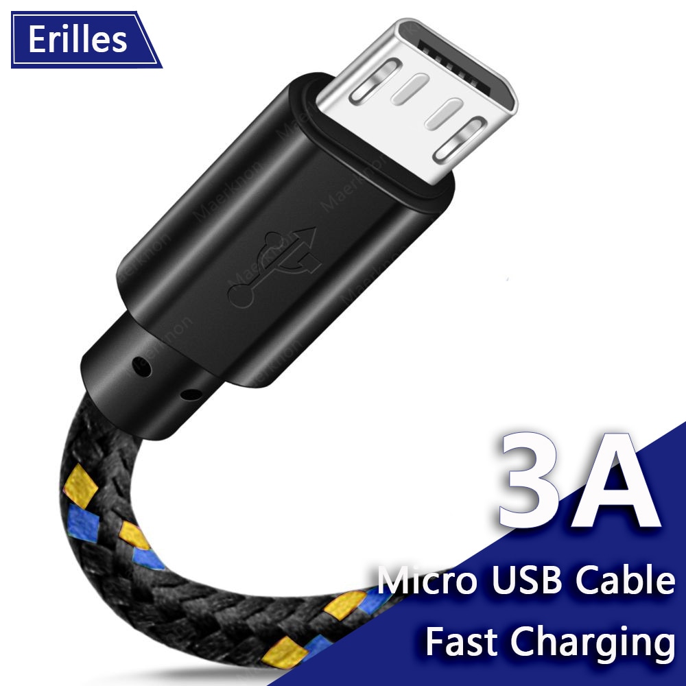 3A Micro USB Cable Fast Charging Mobile Phone Micro USB Cable For Xiaomi redmi Samsung S6 S7S8 Andriod Micro USB Data Cable Cord