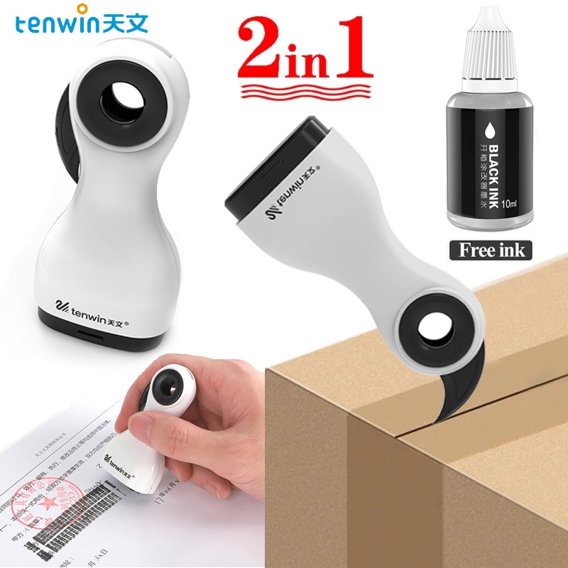 Parcel Box Opener Privacy Guard Thermal Paper Information Correction Fluid Eraser Home Office Identity Protection Security Stamp