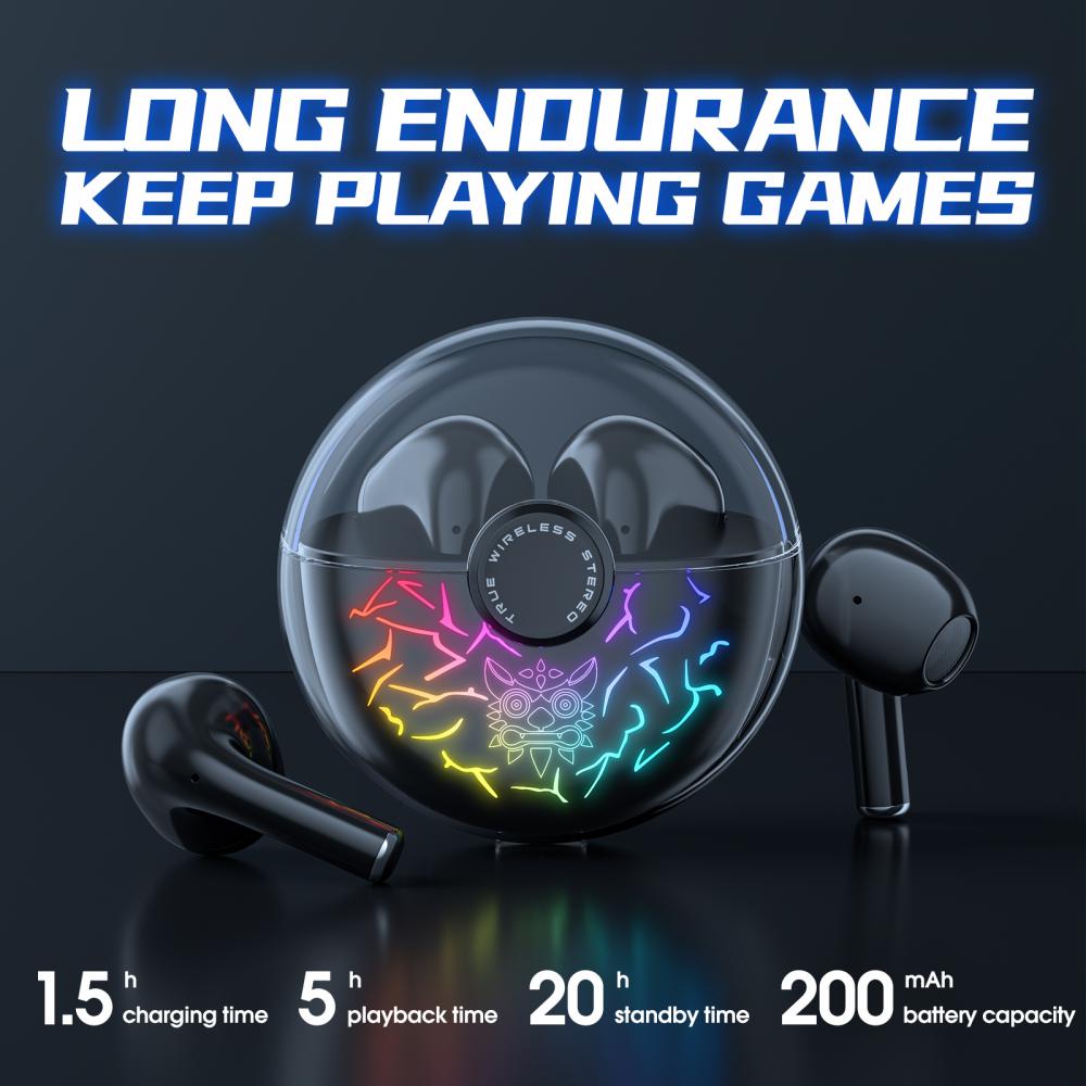 Sport Noise Reduction Tws Headphones With Charging Box Wireless Bluetooth Headset For Samsung Xiaomi Ultre-low Latency With Mic