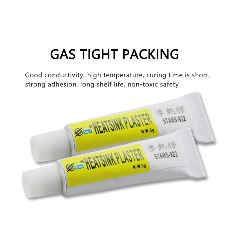 Compound Glue Heatsink Plaster Viscous Adhesive Glue Good Thermal Conductivity Strong Adhesion Circuit Board Adhesives Glue 5g