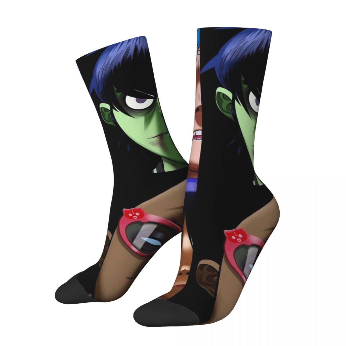 Winter Warm Hip-hop Women Men Music Band Gorillaz Socks Non-slip Skateboard Socks