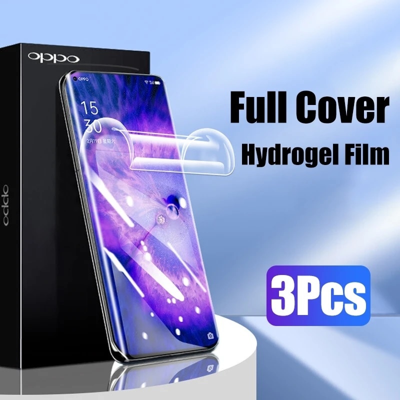 3PCS Hydrogel Film For OPPO A5 A5S A9 A31 A32 A33 A12 A12e A12S A32 A52 A53 A72 A73 A91 5G F17 Pro Screen Protector film