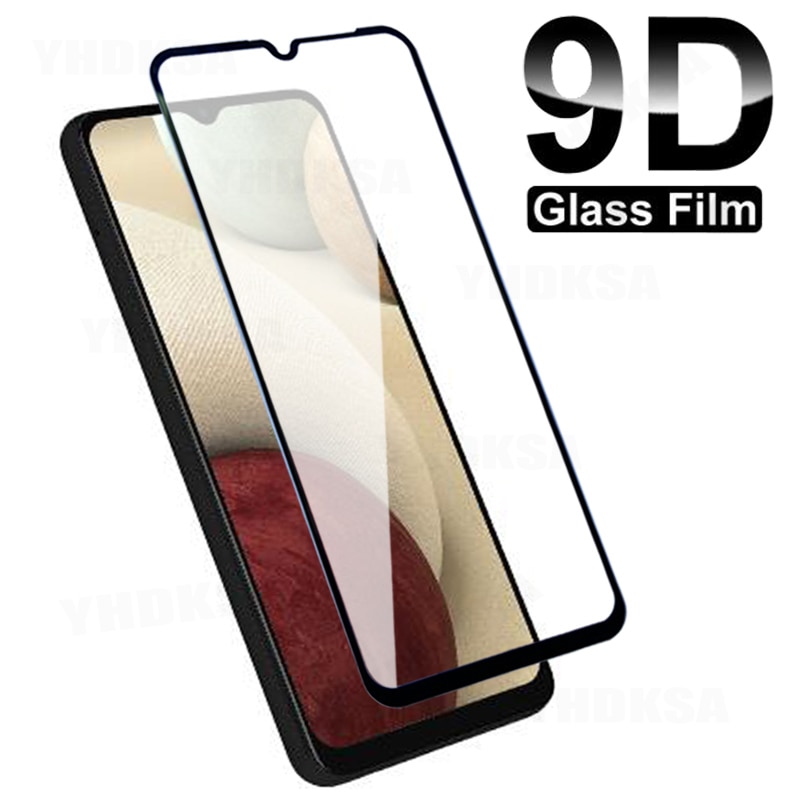 9D Safety Tempered Glass For Samsung Galaxy A02 A12 A22 A32 A42 A52 A72 Screen Protector M02 M12 M32 M42 M52 M62 Protective Film