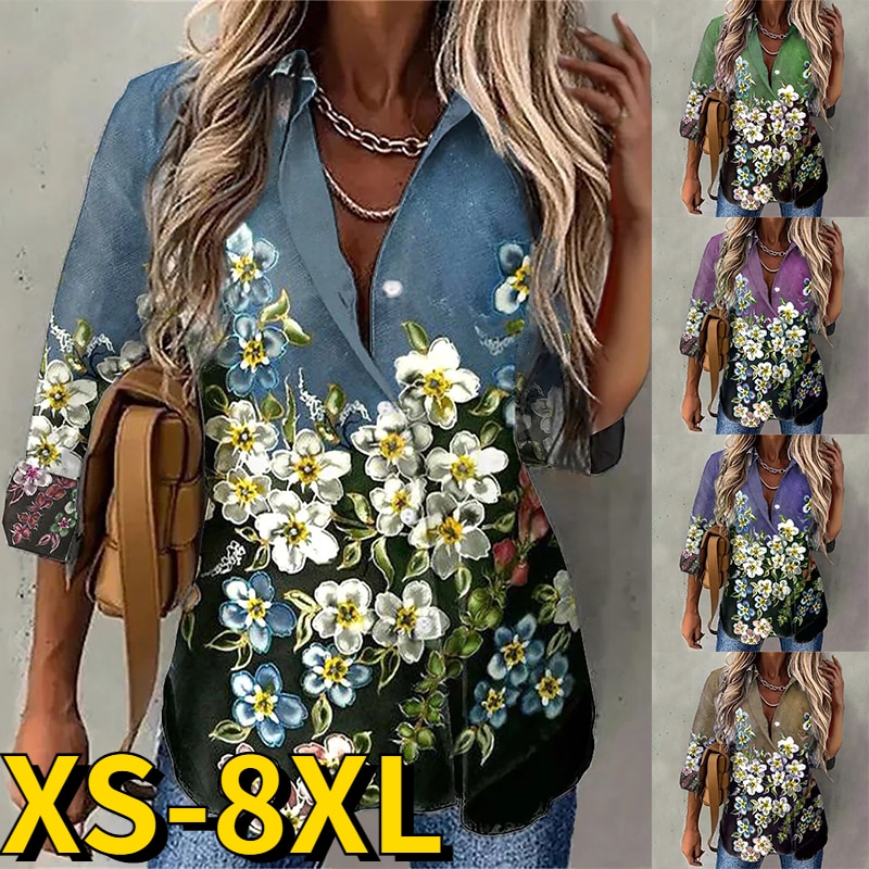 Spring Autumn 2023 Casual Blouse Long Sleeve Elegant Women Tops Single Row Button Women Clothes Streetwear Women Black Red Shirt