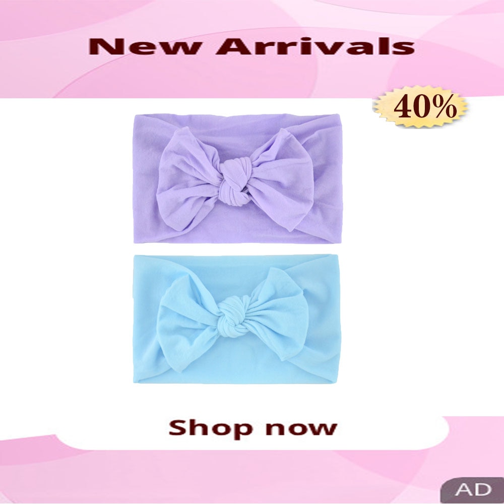 Baby Girls Headband Kids Headwear Elastic Baby Bow Wide Turban Headband Girl Headscarf Baby Girl Headbands Baby Girl Accessories