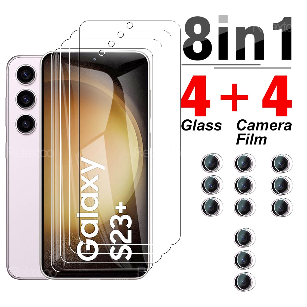 Tempered Glass For Samsung Galaxy S23 S23 Plus Screen Protector For Samsung Galaxy S23 S23 Plus Camera Protective Film