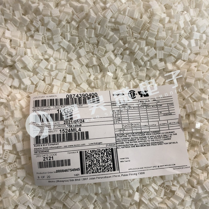 30pcs original new Connector 87439-0400 874390400 4PIN rubber housing