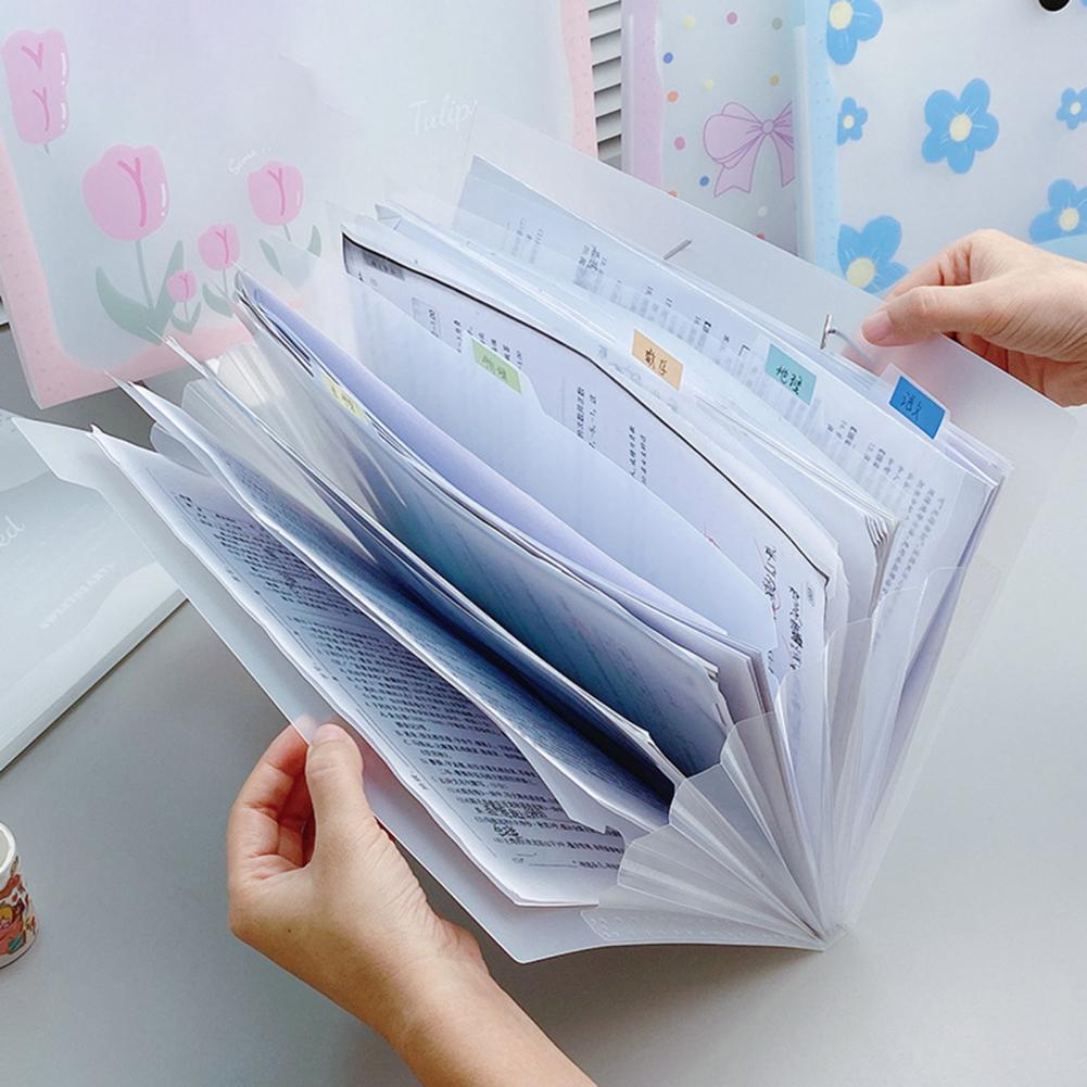 Widely Use Document Folder Plastic Document Organizer Multi-Layers A4 File Document Storage Bag Storage