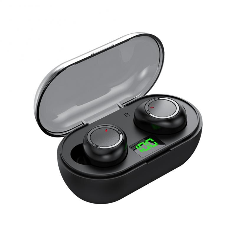 With Microphone Headset Touch Voice Control Earphone Intelligent Noise Reduction Digital Display Touch Control Y60