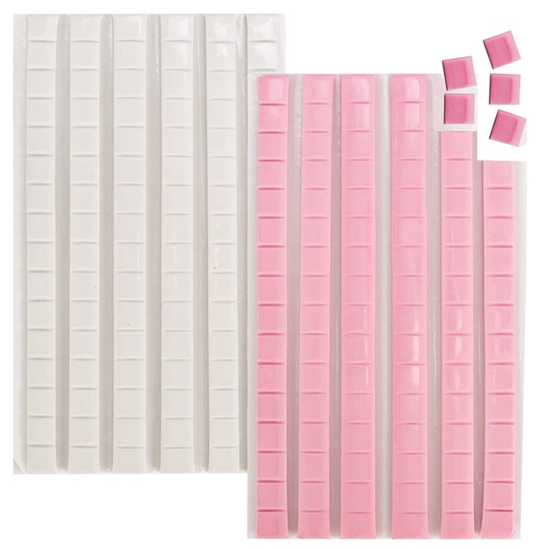 192 Pcs Sticky Putty Sticky Poster Putty Installation Putty Photography Wall Sticky Putty (Pink, White)