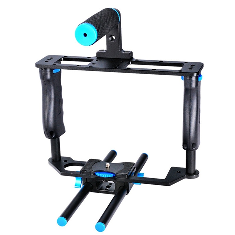 C2 DSLR Camera Mount With Top Handle Grip Photo Studio Kit Rabbit Cage Stabilizer Camera Cage For Sony A7 A7R