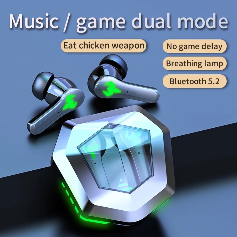 Long Standby Wireless Headphones Wireless -compatible Earphone Tws Gaming Earphones N35 Led Display Earphones