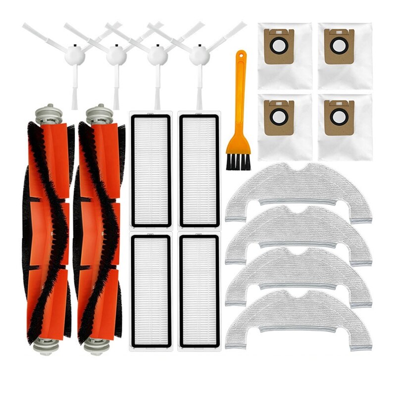 Vacuum Cleaner Main Brush HEPA Filter Mop Cloth Dust Bag For Xiaomi Dreame Bot D10 Plus RLS3D Spare Parts