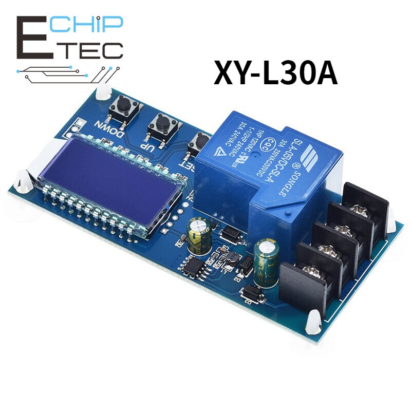 DC 6-60V 30A Storage battery Charging Control Module Protection Board Charger Time Switch LCD Display XY-L30A