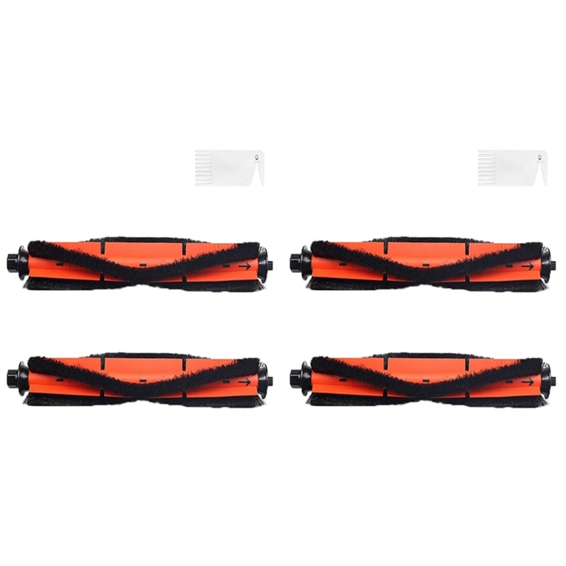 4X Replacement Parts Of Main Brush Of Roller Brush For Xiaomi Roidmi EVE Plus Robotic Vacuum Cleaner