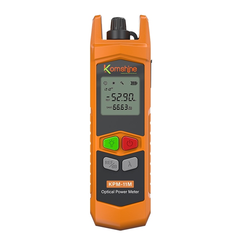 New KPM-11M Komshine Fiber Optical Power Meter Mini OPM Medidor De Potência PT Support FC/SC/ST Interface Free Shipping