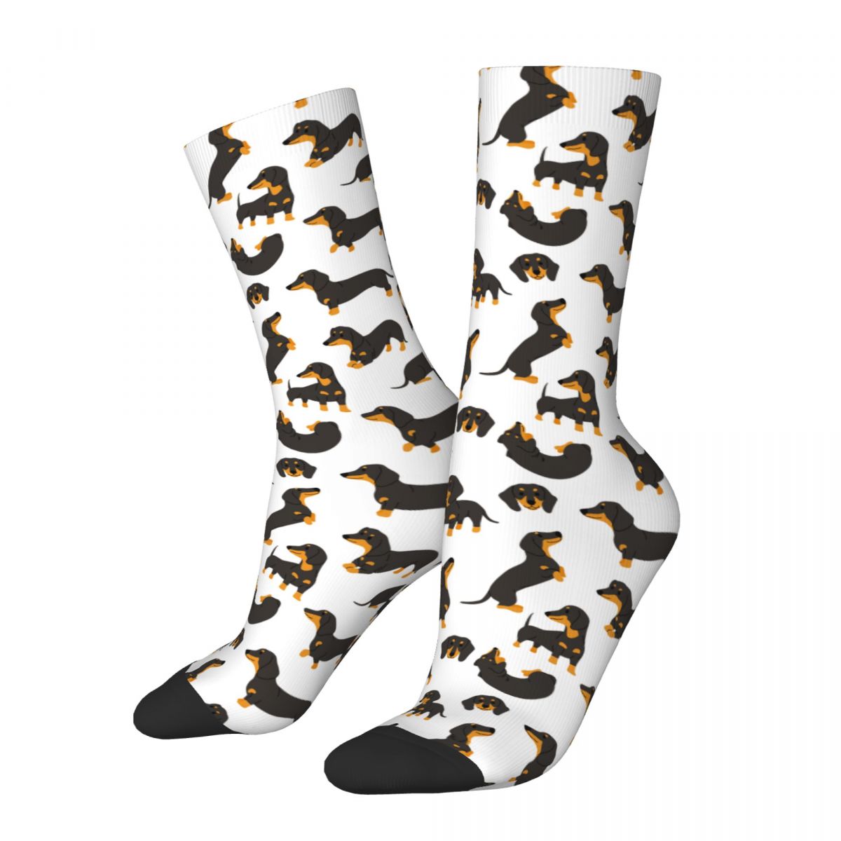 Happy Funny Male Men Socks Casual Dachshund Sock Gift for Animal Dog Lover Sport Women's Stockings Spring Summer Autumn Win