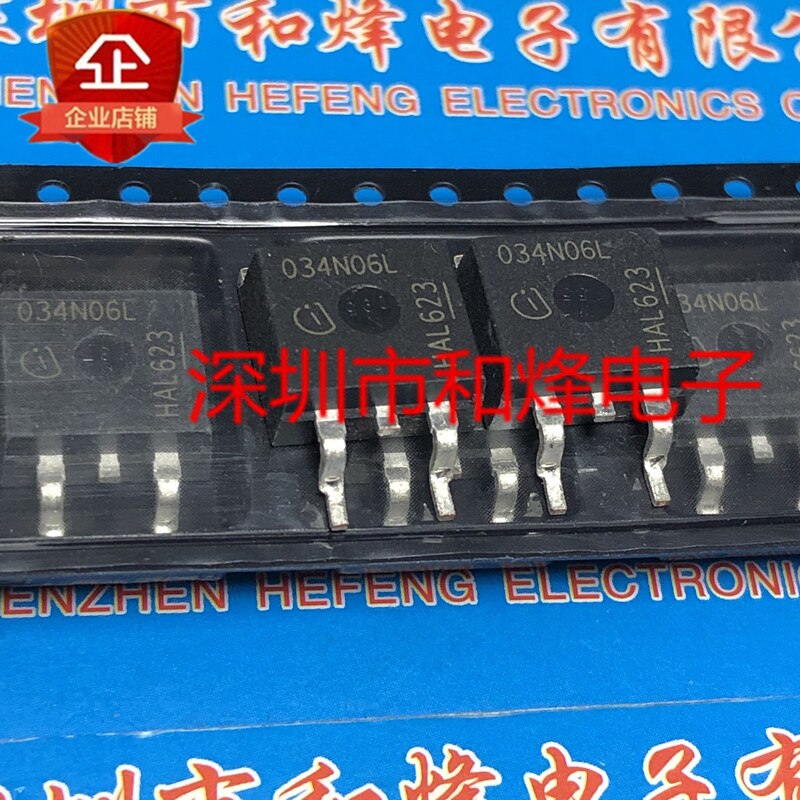 30pcs original new 034N06L IPB034N06L3G TO-263 60V 90A