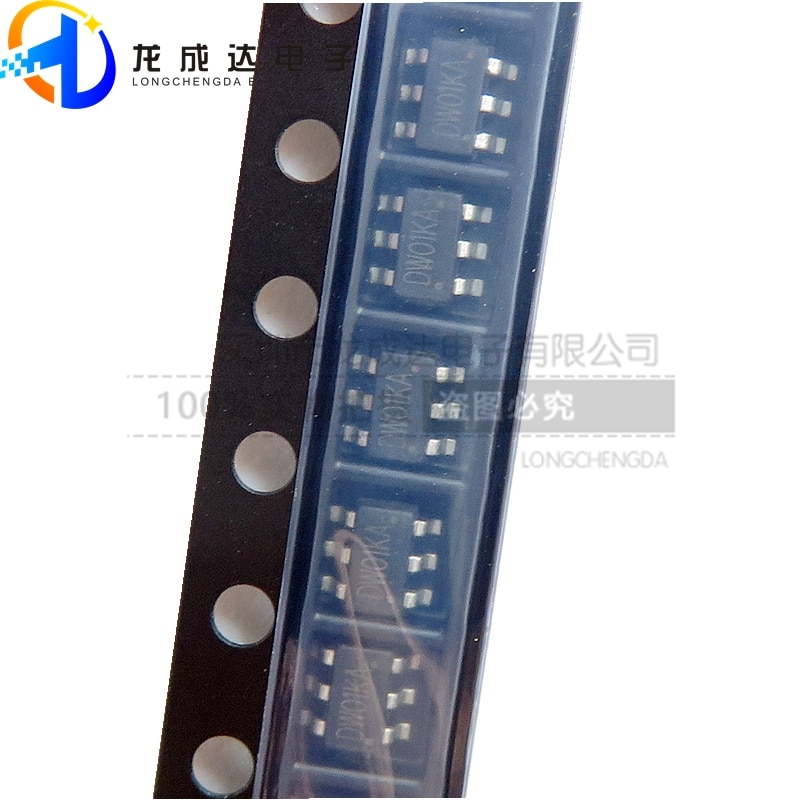 30pcs original new DW01KA SOT23-6 lithium battery protection circuit IC DW01+8205 supporting