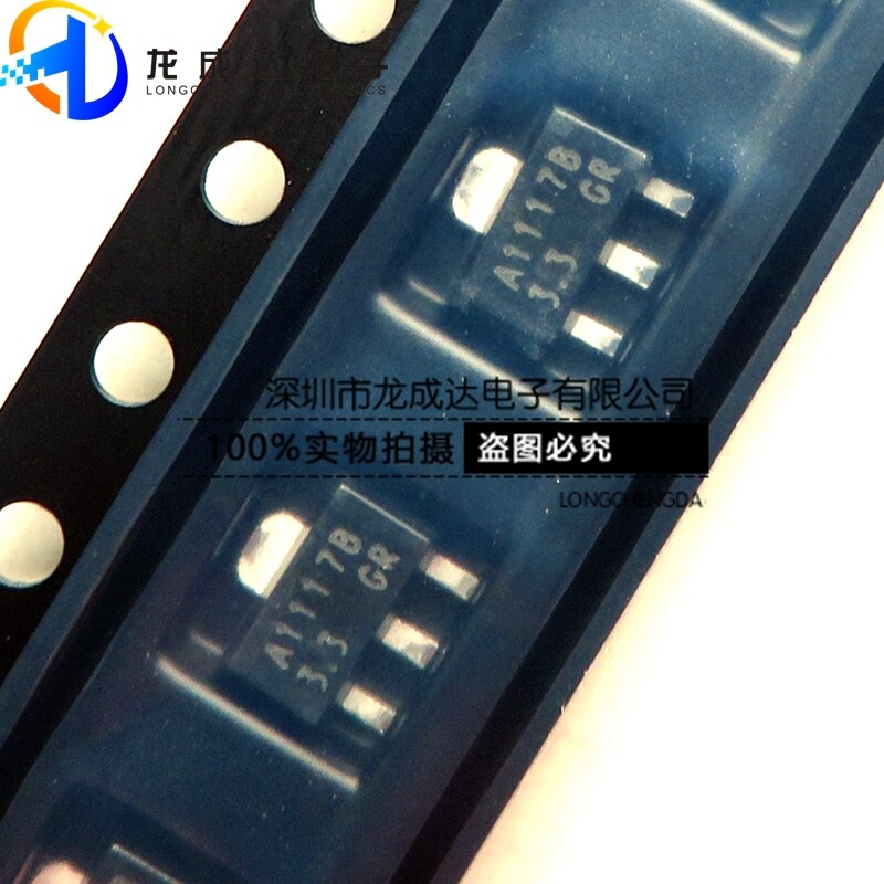 30pcs original new CJA1117B-3.3 1117-3.3V SOT89 low pressure differential linear regulator