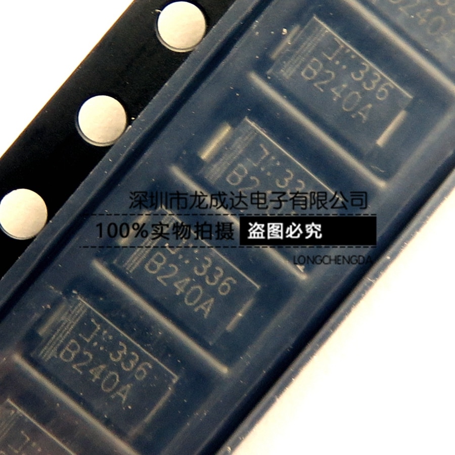 20pcs original new B240-13-F B240 SMB/DO-214AA 2A 40V Schottky rectifier diode