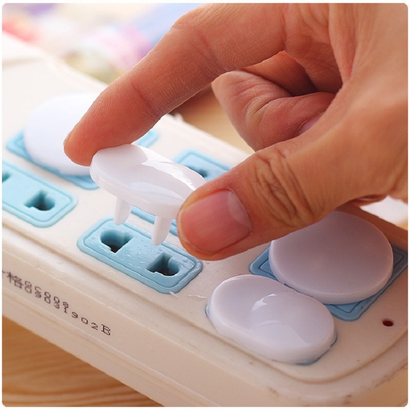 10-Piece Set of Child Electric Shock Protection Device Flame-Retardant Socket Safety Cover Universal Socket Cover
