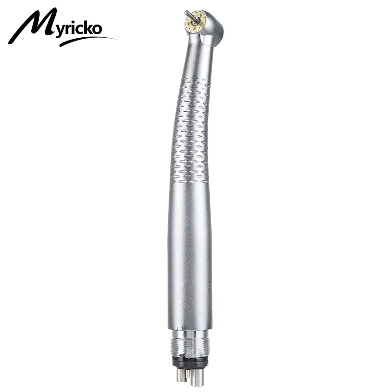 Dental 5 Led Shadowless High Speed Handpiece Air Turbine Push Button Five Water Spary 2 or 4 Hole Dentistry Equiment