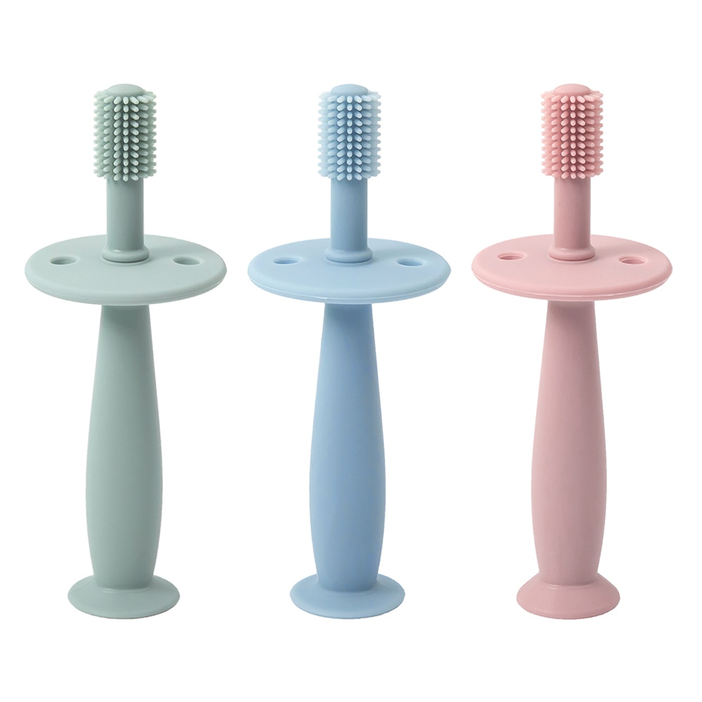 20PC U Shape Baby Children Dental Oral Care Tooth Brush Kid Soft Silicone Training Toothbrush Tool Baby 360 Degree Kid Tooth Br