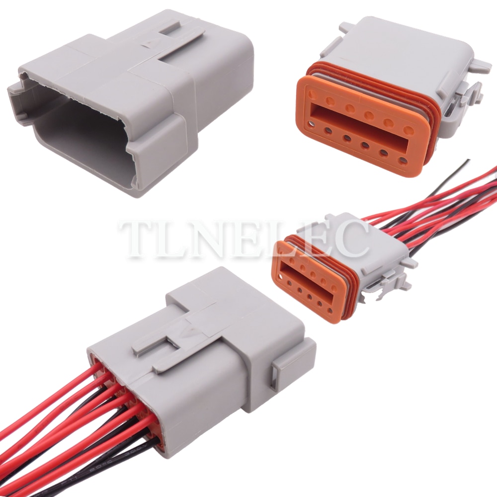 12 Pin Way Car Modification Socket Accessories Auto Wire Harness Electrical Connector with Wires DT06-12S DT06-12P