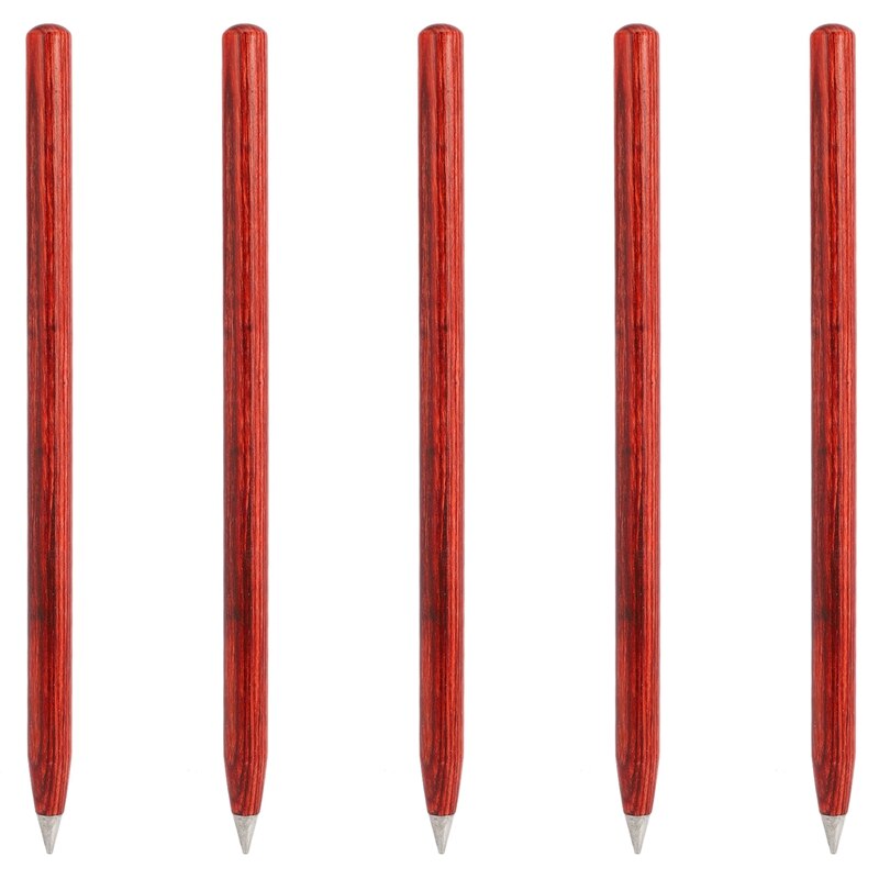 5X Office Everlasting Pencil Eternal Metal Pen Inkless Pen Office Painting Clear And Durable Gadgets Student Supplies
