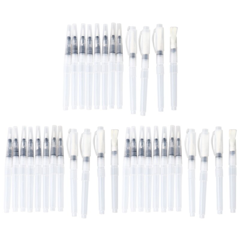 Water Brush Pen Set,Water Color Brush Pen Set,Watercolor Paint Pens For Painting Markers(36 Piece)
